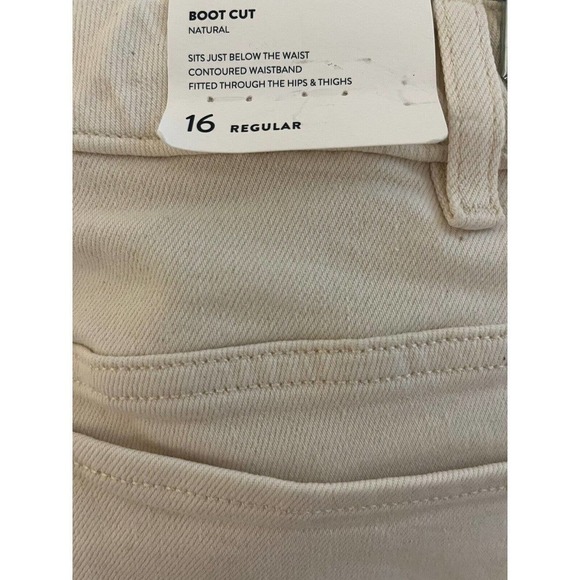J.Jill Denim Natural Cotton Blend Stretch Modern Slim Bootcut Jeans Size 16R NEW - Picture 7 of 10